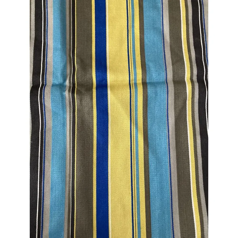 CB2 Crate & Barrel Azure Multi Stripe Pillow Cover • 23 x 23”• Square Cotton